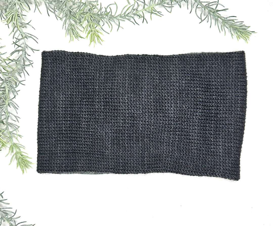 Bandeau C4S mérinos, soie et Yak Vert de Nuit