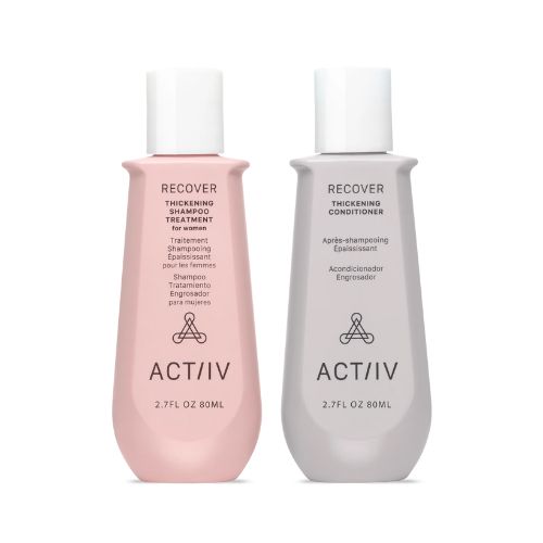 Prenez soin de vos cheveux partout avec le coffret duo Actiiv Recover. Format voyage, efficacité prouvée, idéal pour renforcer la densité capillaire