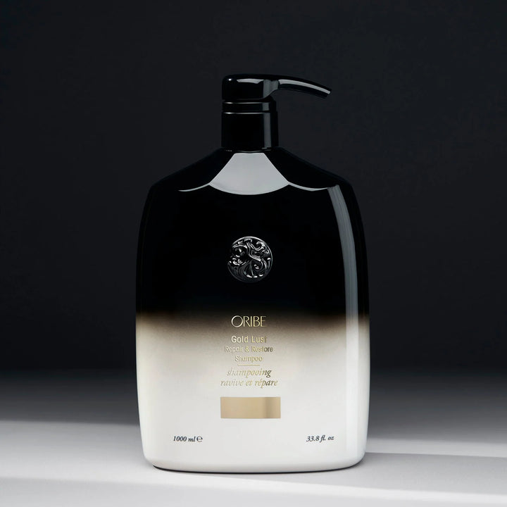 ORIBE Gold Lust shampoo revives and repairs