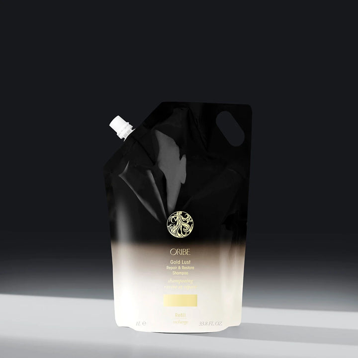 ORIBE Gold Lust shampoo revives and repairs