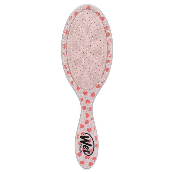 Vue arrière de la brosse démêlante Wet Brush Mickey et Minnie – poils souples IntelliFlex™ sur coussin rembourré, design ergonomique adapté à tous types de cheveux.