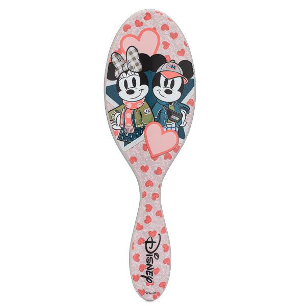 Brosse démêlante Wet Brush Disney Love Mickey & Minnie – design romantique, poils souples IntelliFlex, manche antidérapant, adaptée à tous types de cheveux.
