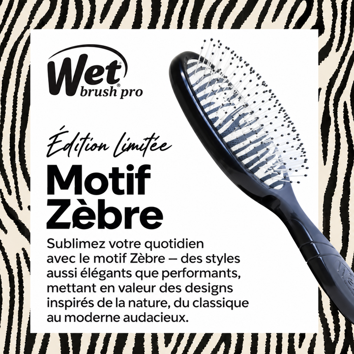 WET BRUSH PRO Brosse démêlante Zebra