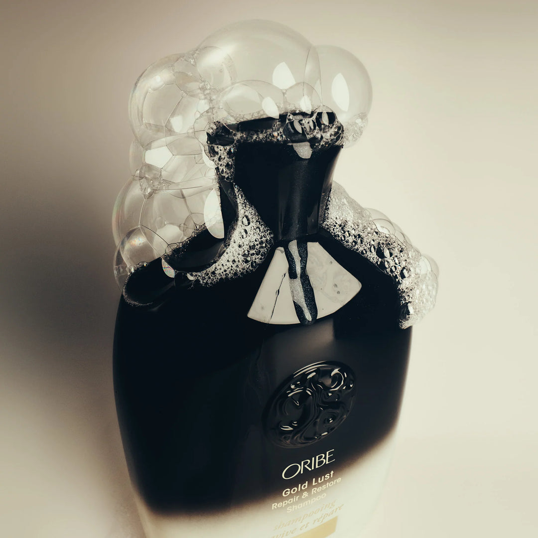 ORIBE Gold Lust shampoo revives and repairs
