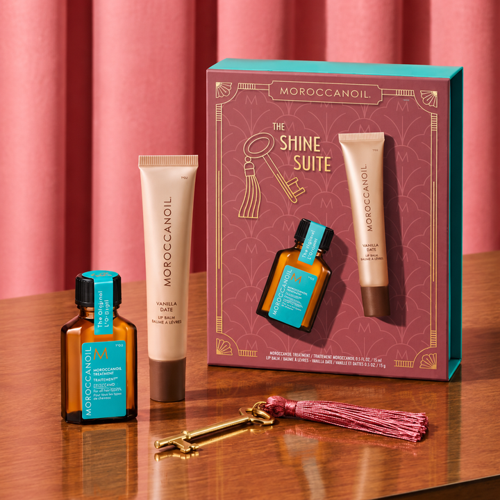 MOROCCANOIL Duo huile et baume a lèvre (vanille et date)