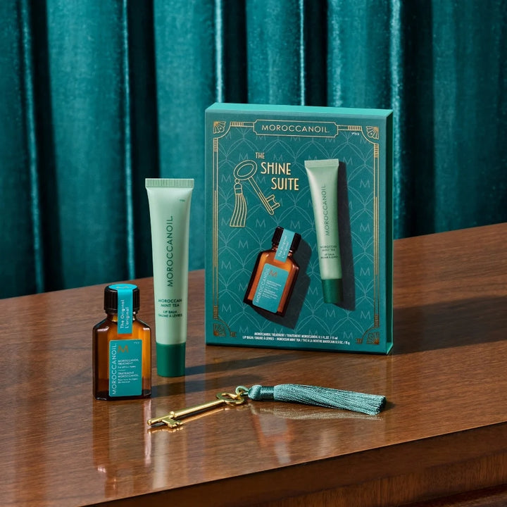 MOROCCANOIL Duo huile et baume a lèvres (thé à la menthe marocain)