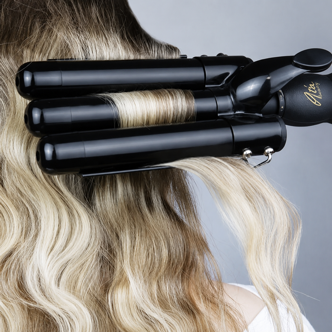 Le fer à boucler waver de trois cylindres crée des ondulations très souple, volumineuse et de longue tenue, et ce sans frisottis.